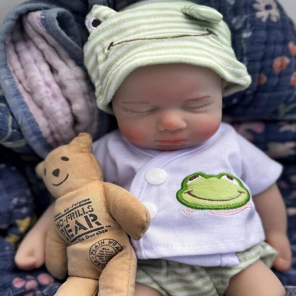 Other - 🆕12Inch Full Body Silicone Reborn Baby Dolls Newborn Boy Doll with Clothes